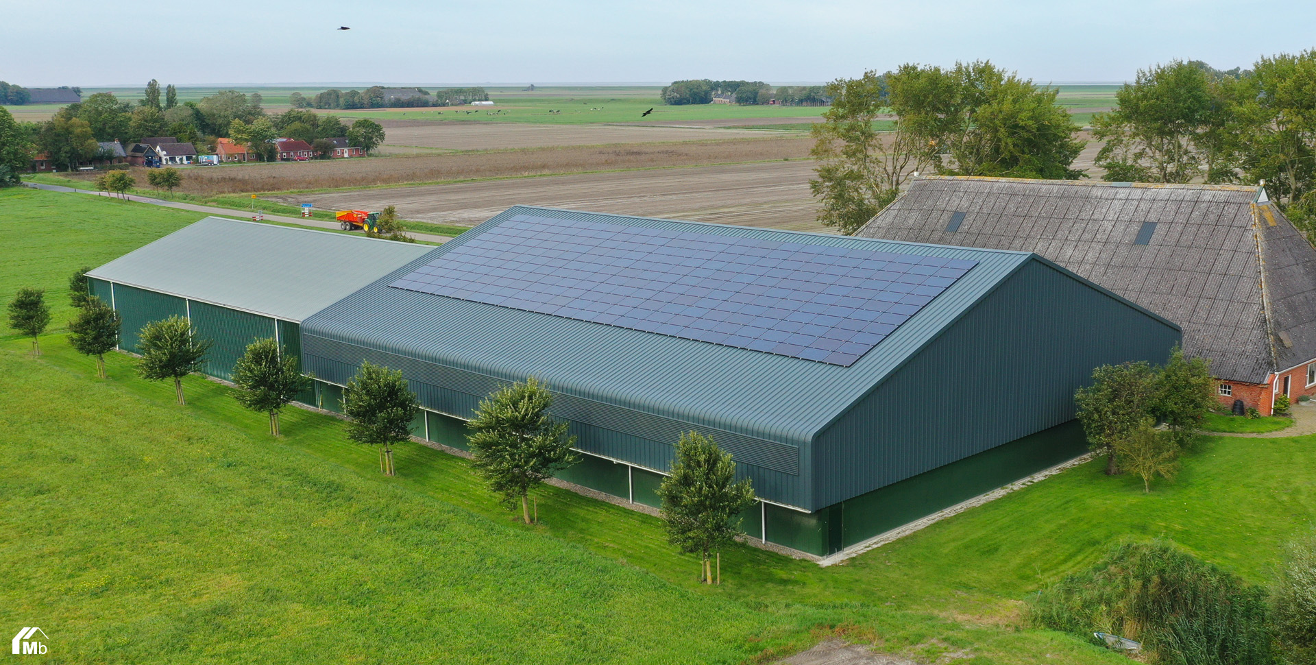 bewaarloods met zonnepanelen