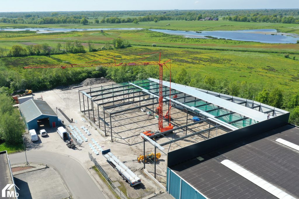 Impressie lopend bouwproject in Marum